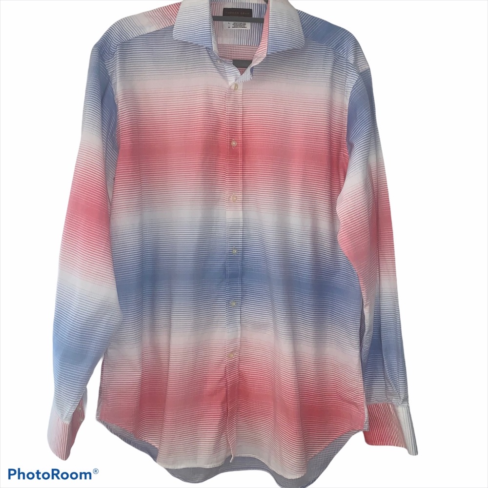 Thomas Dean Collection Italian Luxury Fabric Shirt